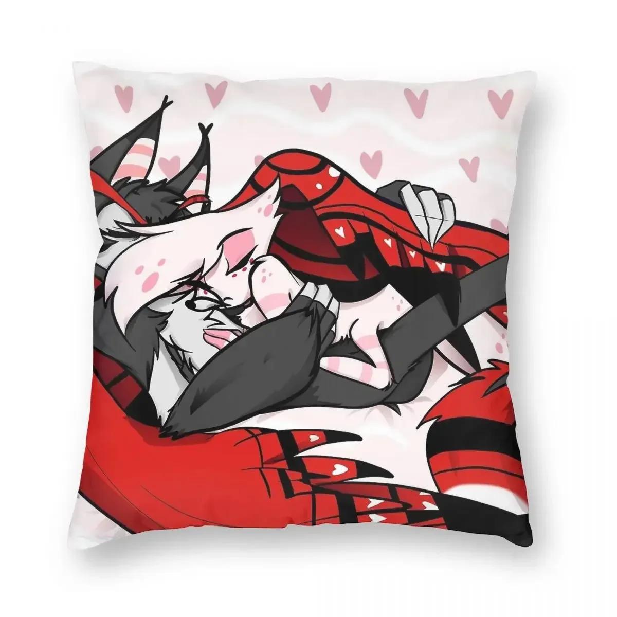 

Ангел Хаск Хаскер Даст Обнимашки Наволочка Мягкий Полиэстер Наволочка Подарок Отель Хазбин Наволочка Чехол Дом 40X40см 30x30cm бежевый