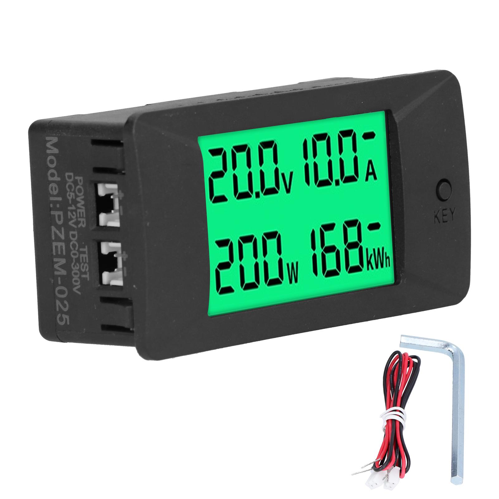 

Energy Meter LCD Digital Display Voltage Current Monitor Voltmeter DC 512V PZEM025
