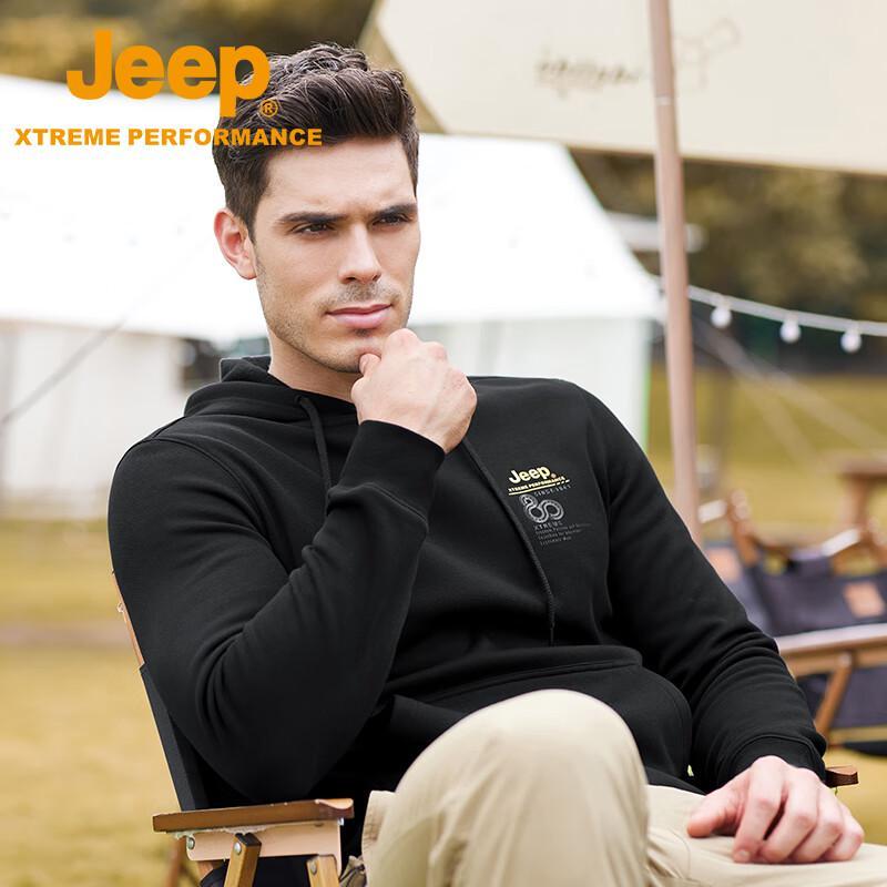 Jeep Men's Casual Warm Plush Long-Sleeve T-Shirt