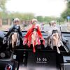Anime Black Red Kasugano Sora PVC Action Figurine Collection Sitting Position Model Lovely Desktop Car Decoration Toys Kid Gifts