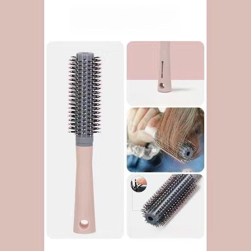 Black and Gold Anti-Static Hair Brush Set with Massage Function for Curly Hair Care