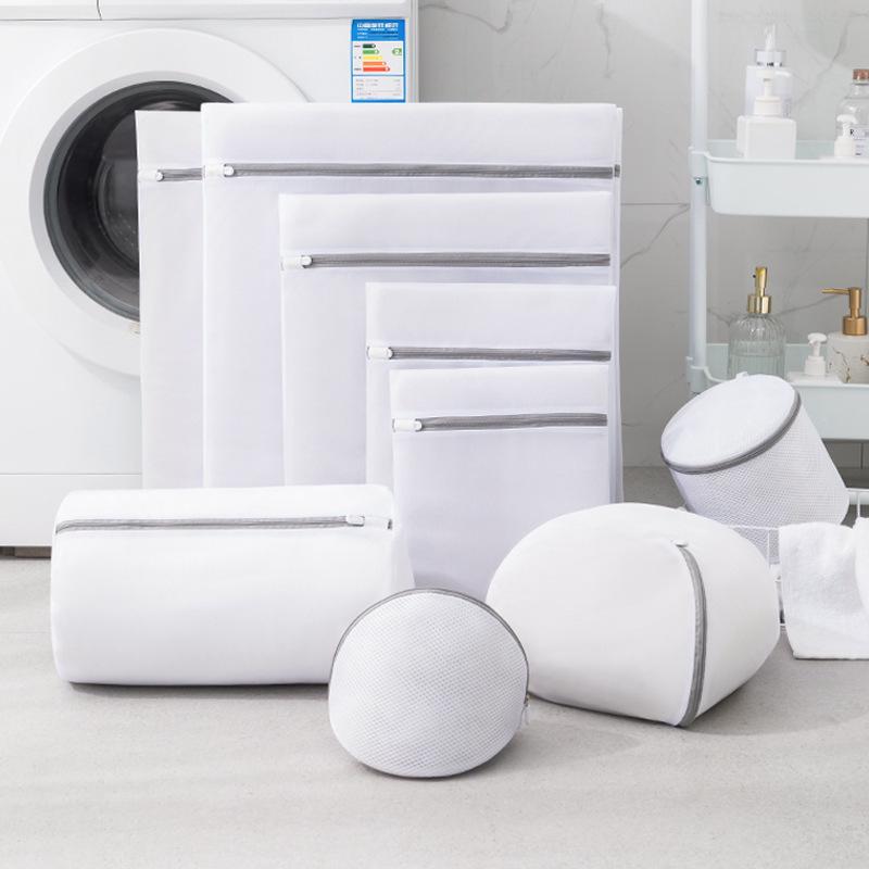 Thick Fine Mesh Laundry Bag for Washing Machines - Clothes, Underwear, and Bra Protection