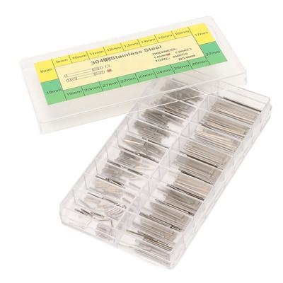 300 ks 1,0 mm kolík náramku hodinek Nerezová ocel 8?27mm Článek s kolíčkem pro řemínek hodinek pro kolíček řemínku hodinek