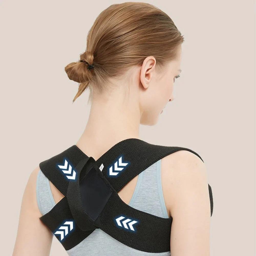Back Shoulder Posture Corrector Belt Adjustable Clavicle Spine Support Back Neck Brace  Home Office