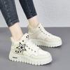 34-42 Winter Women's Large Fashion Thick Bottom High Top with Velvet Warmth High Top Cotton Shoes Snow Boots