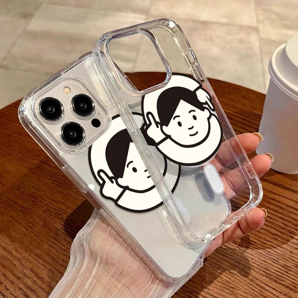 Magnetic Phone Case for iPhone 12 14 16 17 Pro 17 16 15 14 13 12 Pro Max  12 13 14 15  16 High Quality Shockproof Shell Full Protection Cute Style