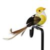 12pcs Small Fake Birds for Crafts,   Bird Figures Cute Animal Model  Ature Bird Figurines Tiny Bird Figurines Tree Binding Artificial Bird Decor
