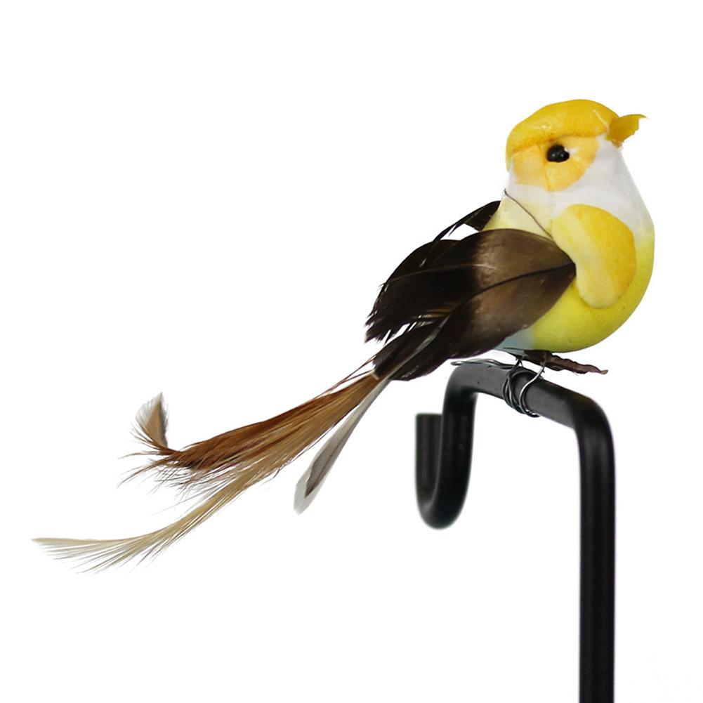 12pcs Small Fake Birds for Crafts, Bird Figures Cute Animal Model Ature Bird Figurines Tiny Bird Figurines Tree Binding Artificial Bird Decor