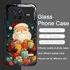 Merry Christmas Santa Claus Pattern Tempered Glass Phone Case for OPPO Reno 13 F 12 11 10 Pro Plus Find X8 X3 Lite A94 A58 Cover