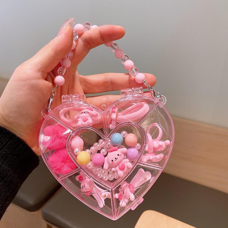 Children's Cute Cartoon Fruit Pendant Bracelet Set with Lucky Dragon - Birthday Gift Box