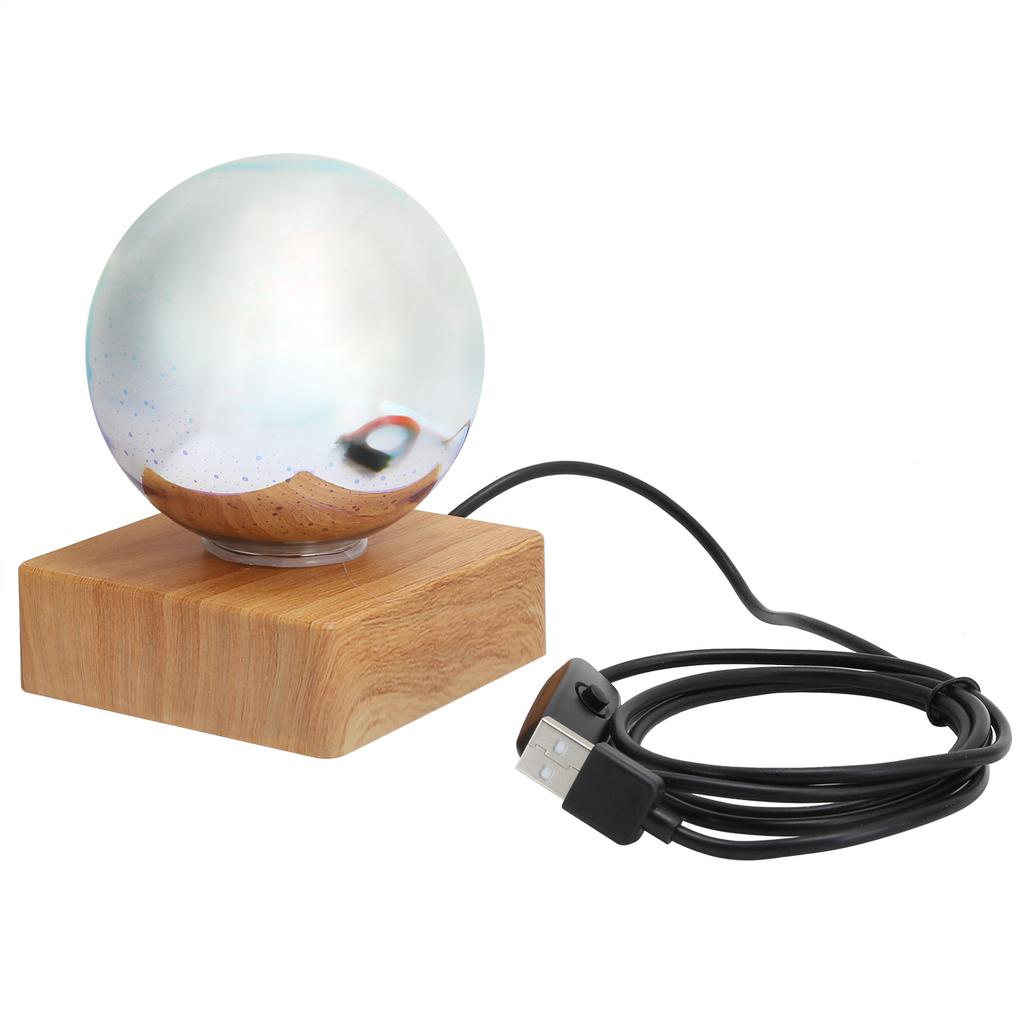 Glass Ball Night Light USB Plug in Bedside Lamp Decorative Lamp Colorful Christmas Gift
