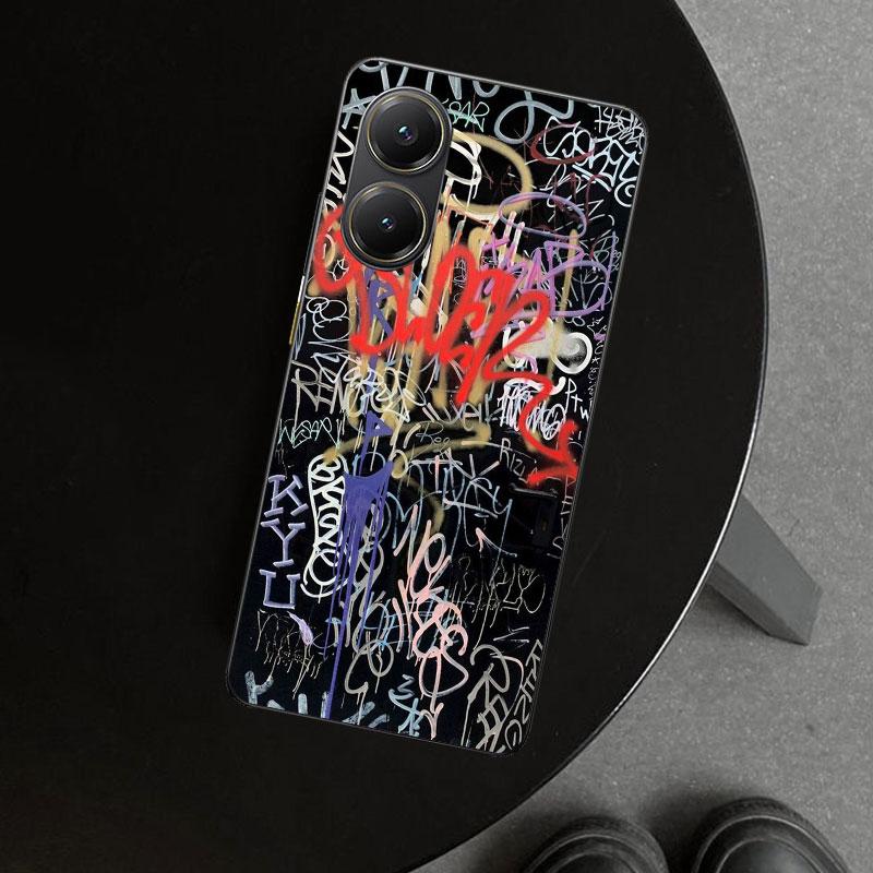 Graffiti Fashion Cool Phone Case Cover for Xiaomi Poco X6 X5 X7 Pro F7 Ultra Redmi 15C 15 13C 13 12C 12 10C 10 10A 9C 9A 9T 9 Co