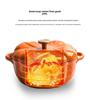 Little Happiness Multi-Function Cast Iron Pumpkin Enamel Pot - Stew, Soup, Universal Induction Cooker