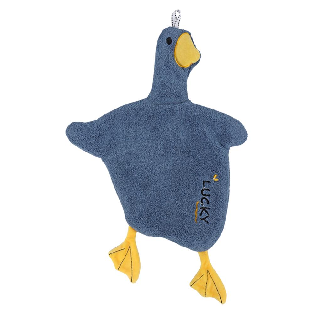 Lovely Cartoon Hand Towel Children Soft Microfiber Plush Fabric Absorbent Hang Towel Household Kitchen Bathroom Clean Wipe Cloth