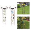 Elegant Metal Bird Bath and Plant Trellis Set for Outdoor Garden Decor