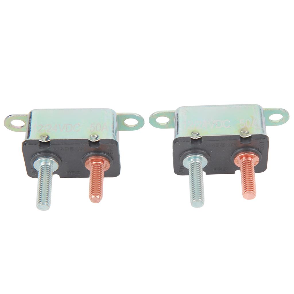 Auto Reset Circuit Breaker 12V 24V Stud Bolt Circuit Breaker for Automotive Ship 50A