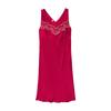 Ice Silk Lace Sleeveless Nightgown for Women - Sexy, Loose, Plus Size Pajamas