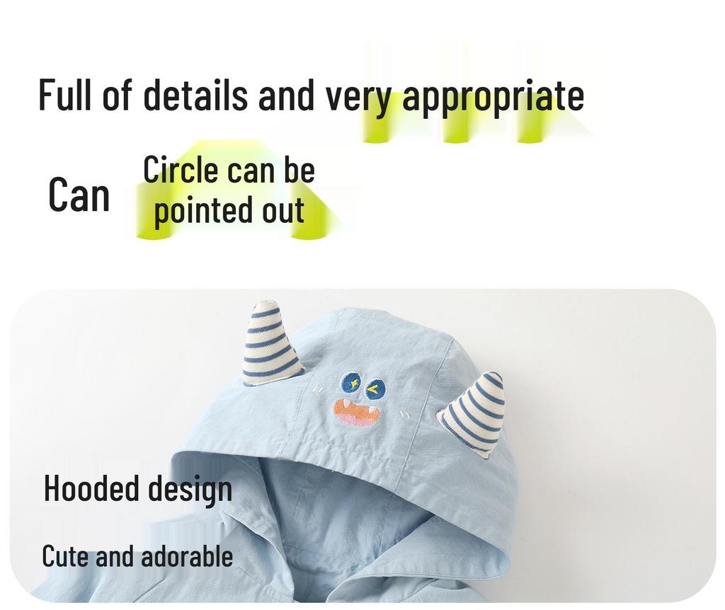 Kaka Panda Kids' Windbreaker Jacket - Spring Casual Top for Boys and Girls