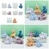 3D Bear Resin Molds Silicone Candle Mold Crystal Epoxy Casting Mold Jewelry Making Pendant Onament Craft Mould Handmade