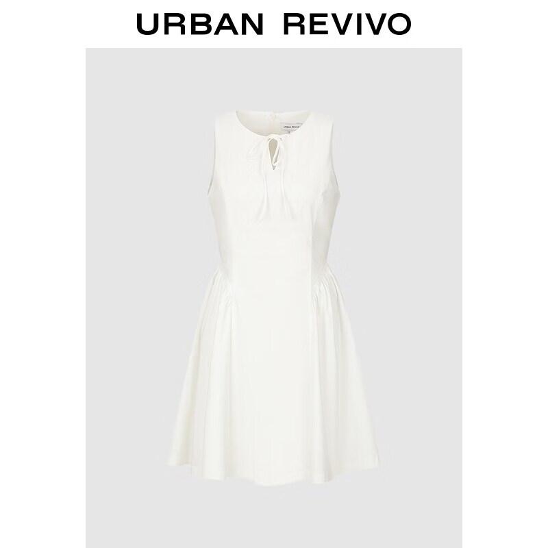 

UR 2026 Spring Women s Pleated Sleeveless Mini Dress S