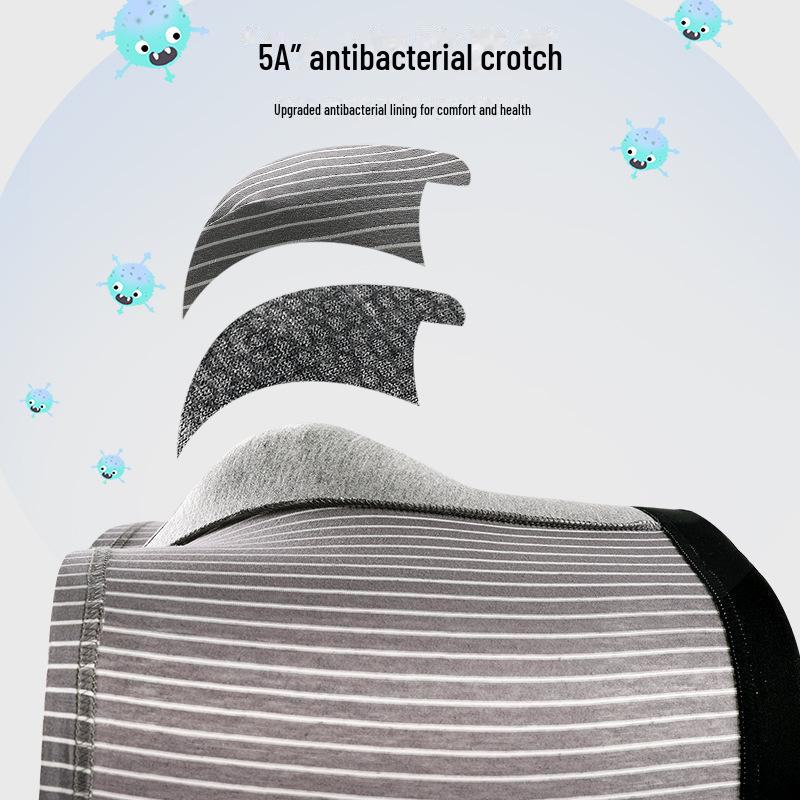 Men's Loose-Fit Boxer Shorts - Antibacterial Xinjiang Cotton, Four-Corner Design for Teens and Boys, Large Size