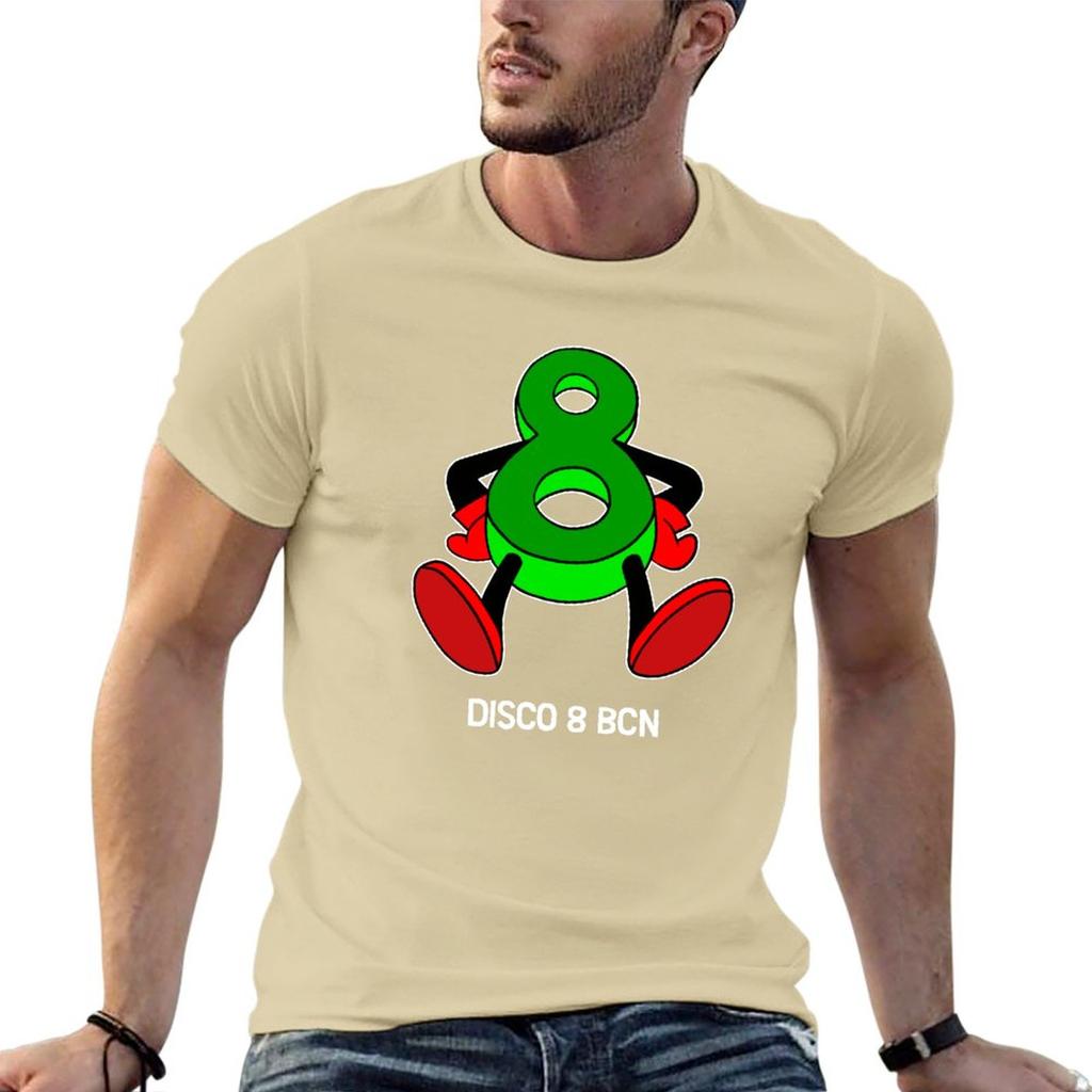 New Disco 8 - Techno Hardcore T-Shirt Graphic T Shirt Kawaii Clothes T Shirts for Men