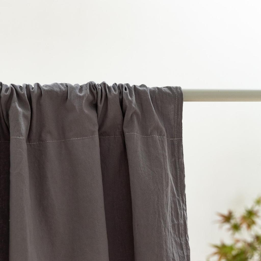 Farmhouse Short Curtain 100% Cotton Drapes for Bathroom Small Window Rod Pocket Tier Curtains Cafe Kitchen Closet Doorway Decor