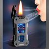 Gravity Sensing Point Oil Electric Dual-use Lighter Transparent High-end Gift Type-C Fast Charging