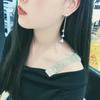 New Fashion Women Crystal Butterfly Drop Earrings Female Elegant Long Tassel Dangle Earrings 2020 Statement Party Jewelry Gift