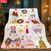 Cute Cartoon Thin Flannel Blanket for Bedrooms,Living Rooms,Sofas Blankets,Lunch Breaks,Picnics,blankets Fluffy