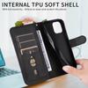 Magnetic Wallet Case for iPhone 17 Air 16e 16 15 14 13 12 11 8 7 6 Plus Pro X XS XR Max | Zipper Style Book Card | Premium Case
