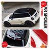 Durable-For MINI F55 F56 Red Car Rear Trunk Roof Spoilers Primer Auto Tail Wing Decoration Exterior Modification Protective Part