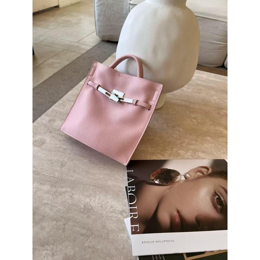 2026 New First-layer Cowhide Bucket Bag Women's Versatile Niche Medieval  Bag Exquisite Hand Carry Messenger Small Tote Bag