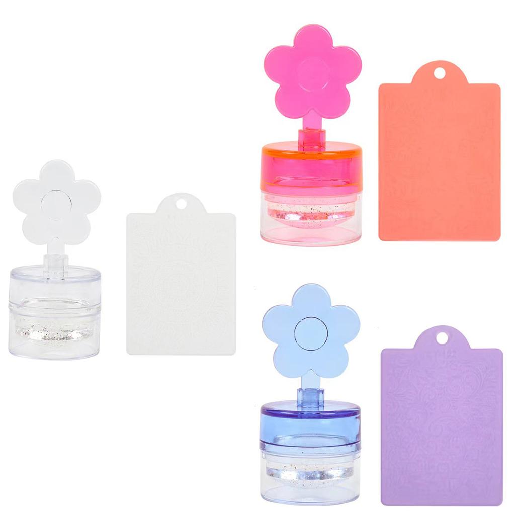 Transparent Nails Art Stamping Plates French Manicure Plate Stamp Polish Stencil Template Seal Stamper Scraper Accessory