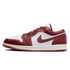 Jordan Air Jordan 1 Low Top Vintage Basketball Shoes Men's White Red FJ3459-160(Team-)