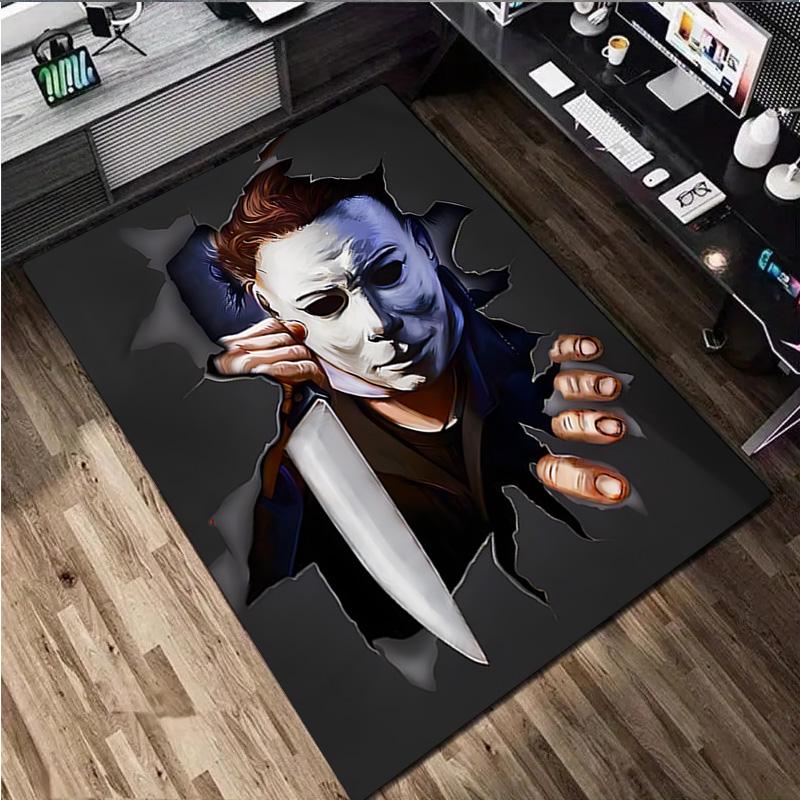 1Pc Halloween Print Rug - home decoration Carpet For Living Room Bedroom Flooring Computer Chair Area Rug