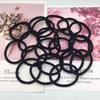 4MM Langlebiges Stirnband Haarknoten Schwarzes Elastikband Haargummi Einfaches Hoch elastisches Accessoire Haarschmuck