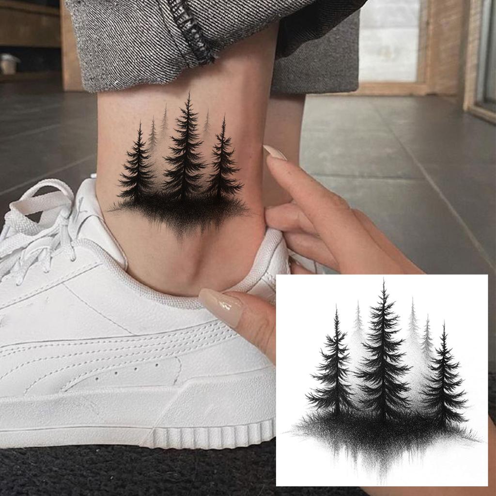1 Sheet Graffiti Anchor Compass Temporary Tattoos For Adults Hands Necks Ankle, Fake Tattoo Stickers Waterproof Realistic Tatoos