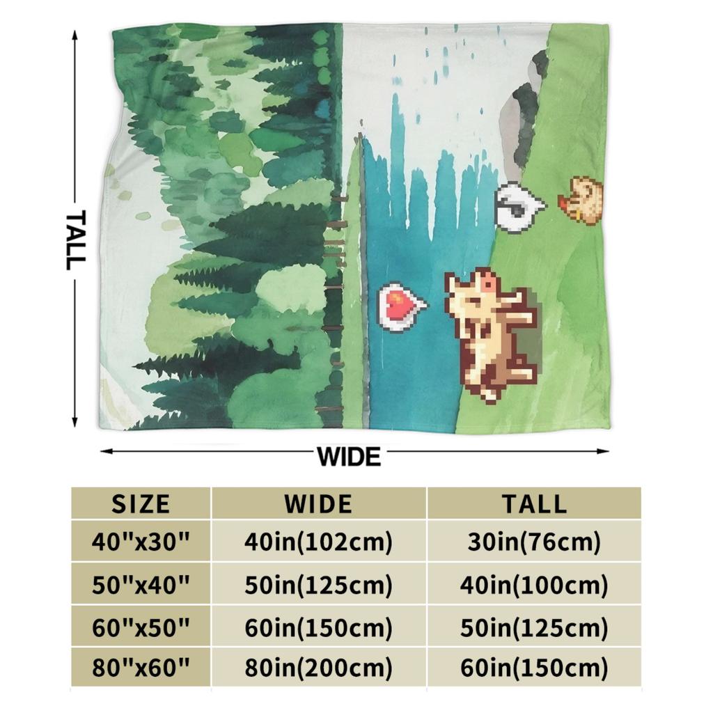 Blanket Camping Stardew Valley Animals Chicken Throw Blanket Flannel Bedspread For Couch Chair Sofa Bed Novelty Sofa Bed Cover