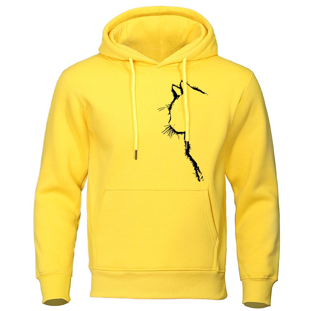 Männer Und Frauen Lange Ärmel Gedruckt Coole Katze Tier Sweatshirts Herbst Sportswear Streetwear Übergroßen