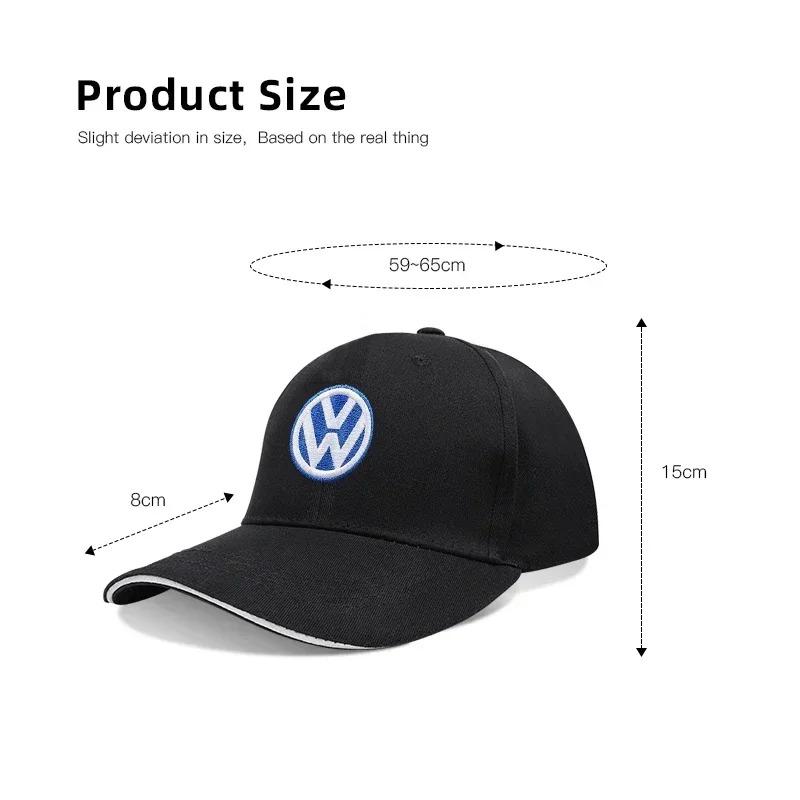 VW Emblem Embroidered Car Adjustable Racing Sport Baseball Hat Motorcycle Casual Cap For VW Golf Polo Tiguan Passat B6 Rline GTILP5