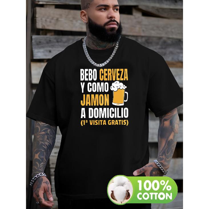 Fun Spanish Crinkle Plus Size Men's T-Shirt, PLUS SIZE