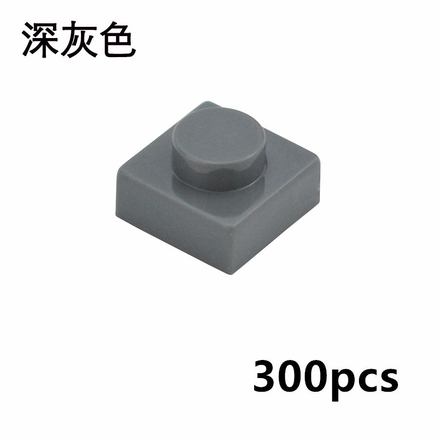 300 Stück DIY Partikel 3024 Dünne Bausteine 1x1 Noppen Steine Pädagogisches Zusammenbauen Konstruktion Kompatibel 3034 Kinderspielzeug