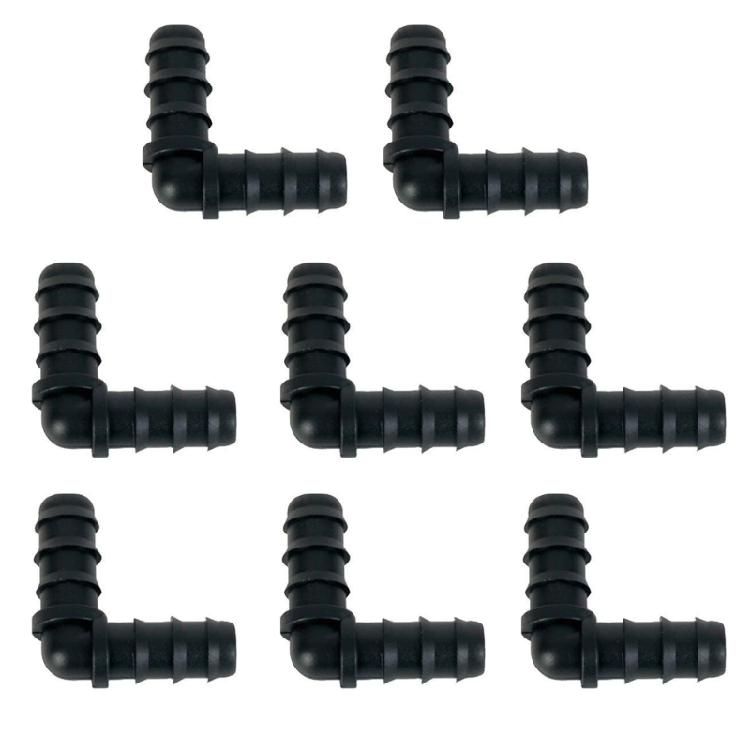 8Pcs Drip Irrigation Straight Fittings Barbed Locking Butt Joint Connectors 16mm Drip Tape Tubing Sprinkler Systems