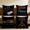 B-Back To The F-Future Cushion Cover Multi-Scene Pillow Cover for Home & Car - Reversible, Soft & Durable for Daily Use