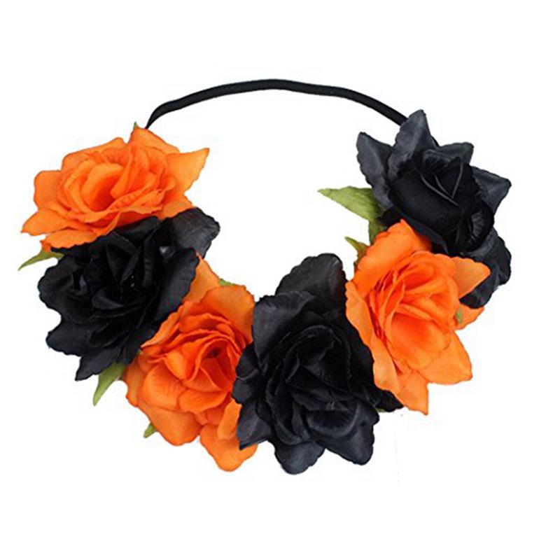 Rot, Weiß und Blaues Elastisches Stirnband mit Blumenmuster für Europäische & Amerikanische Unabhängigkeitstagsfeiern – Damen-Feiertags-Haaraccessoire