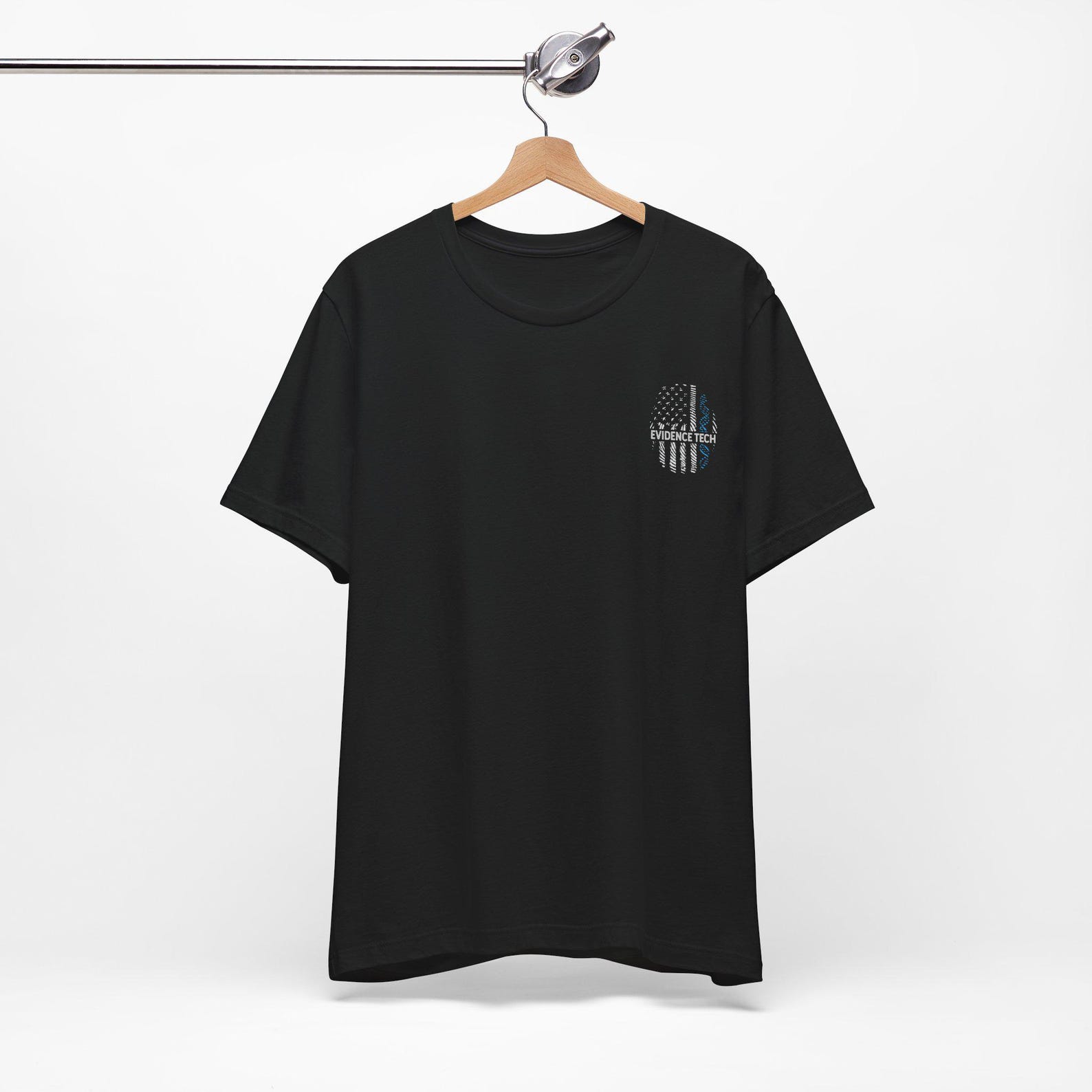 Evidence Tech Unisex Tee Shirt | Funny Forensic Pathologist | Criminologist | Forensic Science | Crime Investigator | Thin Blue Line 2XL