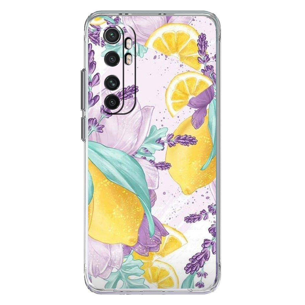 Phone Case For Xiaomi Mi Poco X7 X6 X5 NFC X3 F7 Ultra F6 Pro F3 15 14T 14 13T 11 12 13 Lite Clear TPU Cover Retro Fruit lemon