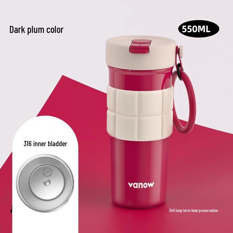 Vanow 316L Stainless Steel Insulated Straw Mug