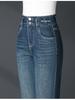 Women's High-Waist Micro-Flare Jeans: Slimming, Double-Breasted, Comfortable Fit for Spring & Autumn